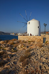 Traditional windmill in Paros, Cyclades Islands, Greece