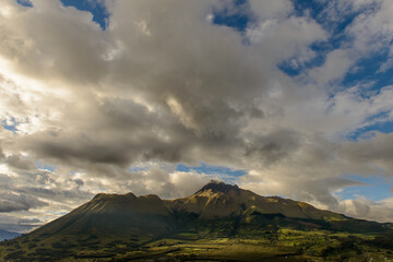 Imbabura volcano near the town of Otavalo, Ecuador