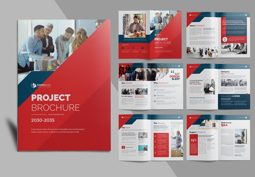 Red Corporate Brochure Layout