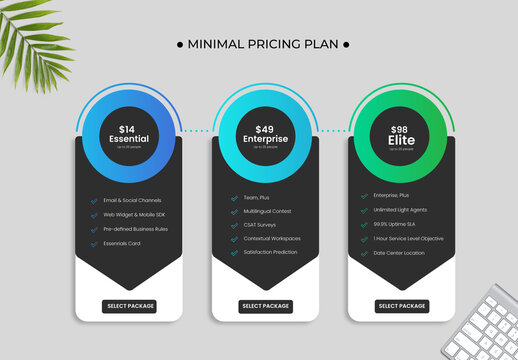 Pricing Table Layout Set