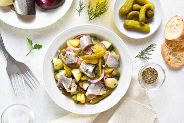 Herring and potato salad