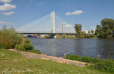 werksbrücke im industriepark höchst über den main
