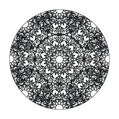Vector round abstract circle. Mandala style.