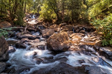 cascada en otoño Mexico
