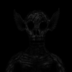 Zombie-goblin, digital painting, horror concept