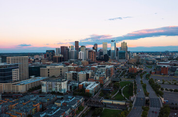 Aerial View of Downtown Denver, Colorado