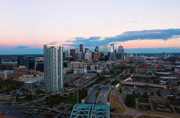 Aerial View of Downtown Denver, Colorado