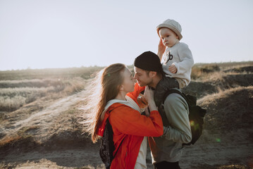 portrait of a young family