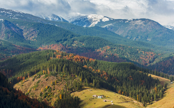 Farm in the mountains