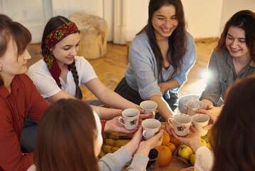 Tea ceremony in the apartment