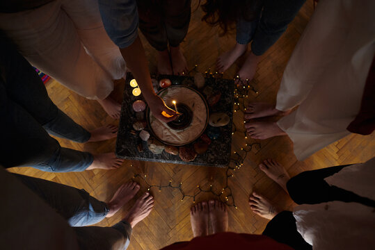 spiritual setting before yoga