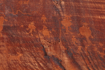 Fremont Culture Petroglyphs on Potash Road, Moab, Utah, Southwest USA