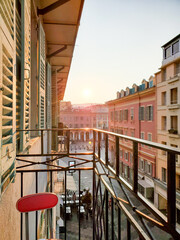 European street balcony