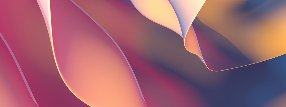 Wind in floating folds.