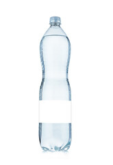 Fototapeta premium Bottle with drinking clean water isolated on white background 