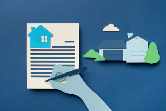 Signing a real estate purchase agreement