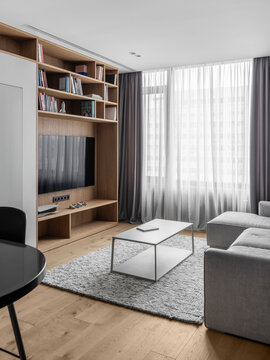 Apartments in contemporary style with parquet floor