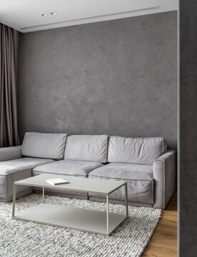 Apartments in contemporary style with gray walls