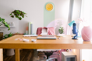 Creative and chic workspace