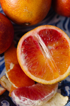 Half red mandarin