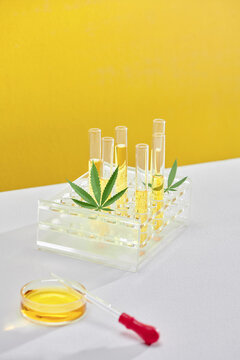 Testing marijuana for the extraction of medicinal oil.