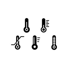 Temperature Icon Set Vector Symbol Design Illustration