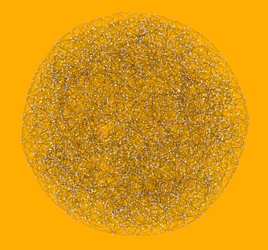 Intricate Global Web Network 