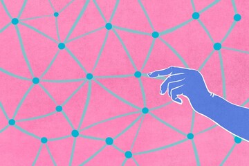 Social media abstract concept