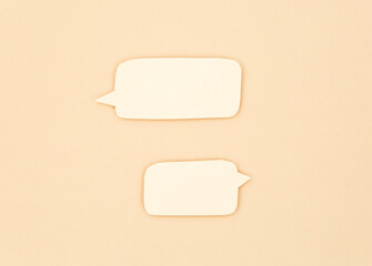 Speech bubbles miminal compostion 