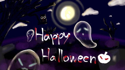 Halloween concept for kids background