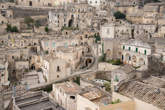 View Of Matera, City Of South Italy.