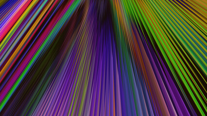 An abstract dark background with a neon pattern of lines.