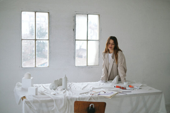 Portrait of Artist in Her Studio
