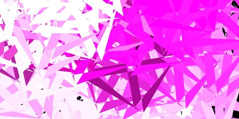 Light pink vector template with triangle shapes.