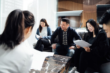 Business people working in office