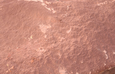 Red sandstone is a large stone used for landscaping, decorating the garden to look natural with man-made and many patterns on the surface.