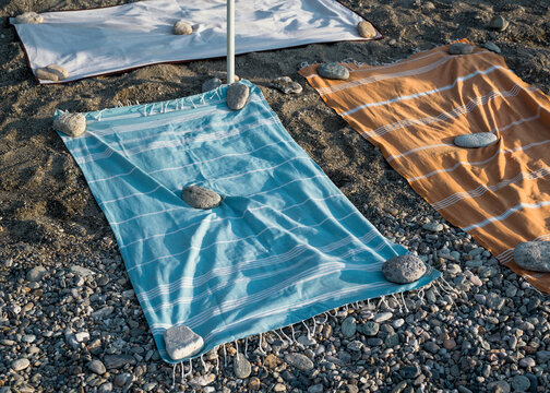 Towels at beach