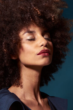 Beauty shot of a Relaxed Afro-american young woman 