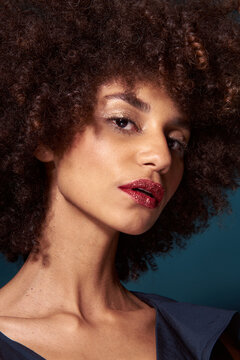 Beauty shot of an attractive afro-american young woman 