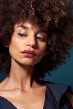 Beauty shot of an attractive afro-american young woman 