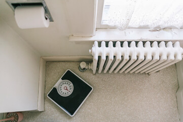 Scale in Bathroom with nobody 