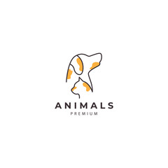 pets  dogs and cats logo design vector icon illustration