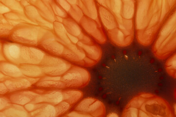 red grapefruit 14 macro of slice textures patterns colors structure