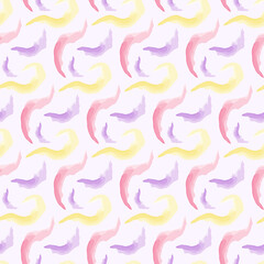 abstract brush watercolor seamless pattern