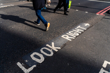 People walks on the street of London