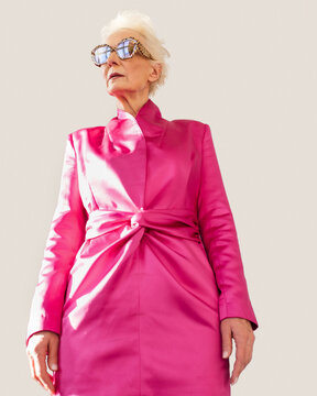 Stylish aged woman 