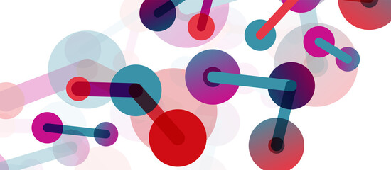 Network concept abstract background. Dots connection. Big data idea. Business template for wallpaper, banner, background or landing