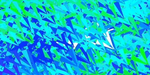 Dark blue vector template with triangle shapes.