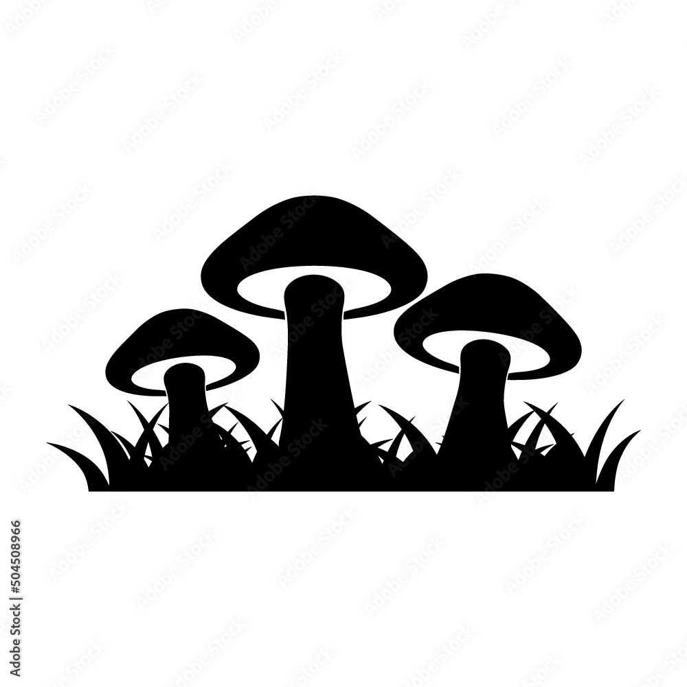 Canvas Prints Mushroom icon isolated on white background