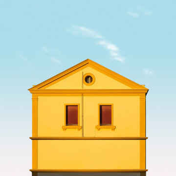 Facade of a railway building